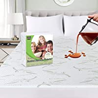 Los mejores  - Ropa de Cama Utopía Premium 340 gsm 100% Impermeable Bambú Protector de colchón- Cubrecolchón- Transpirable- Estilo…